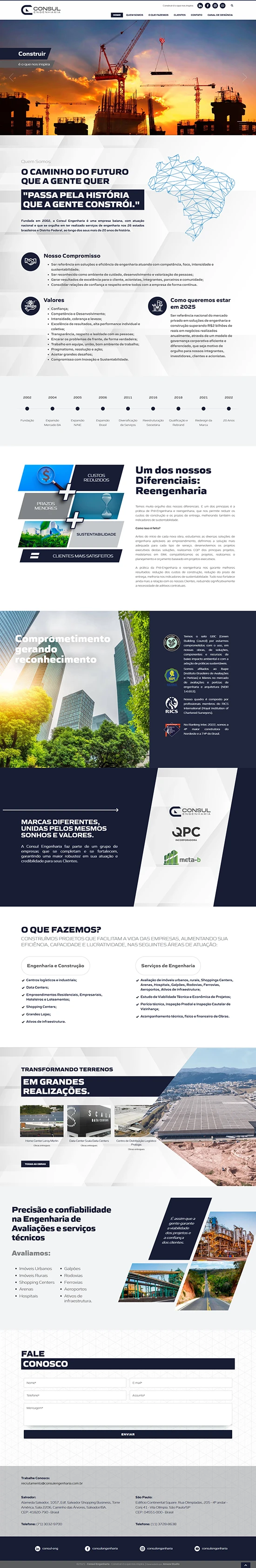 Criação de Sites para Construtora | Site para Engenharia