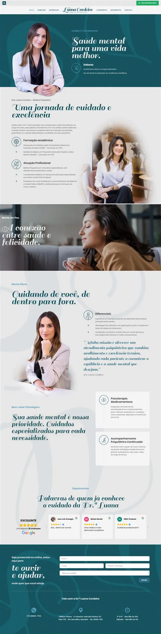 Criação de Sites para médicos, clínicas e consultórios na área da saúde