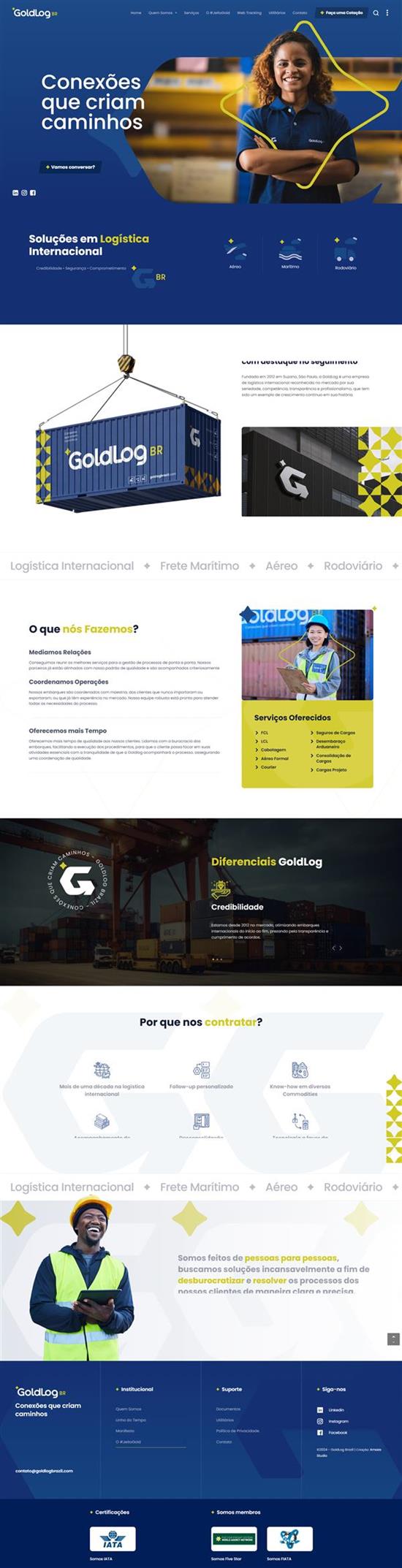 Criação de Site de Transportadora | Amaze Studio