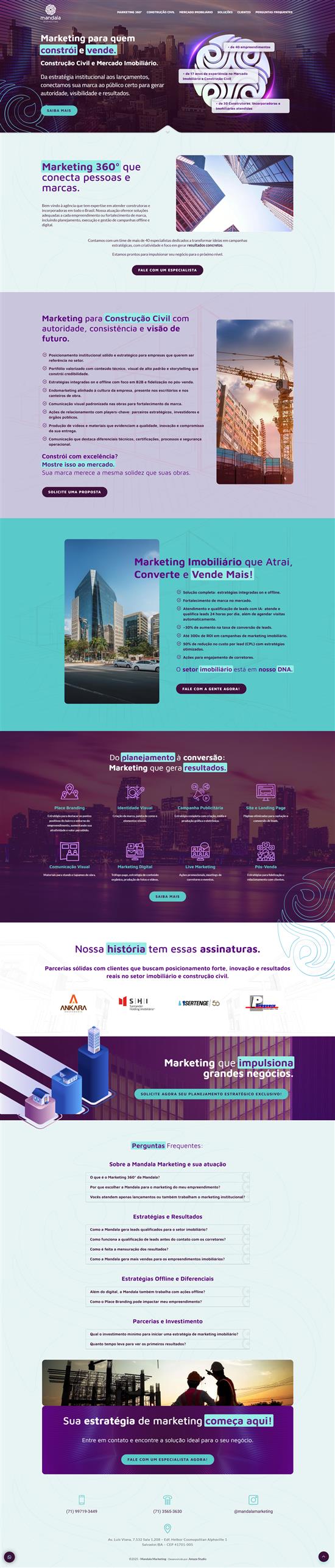 Criação de Landing Pages, Sites e Lojas Virtuais | Desenvolvimento de site